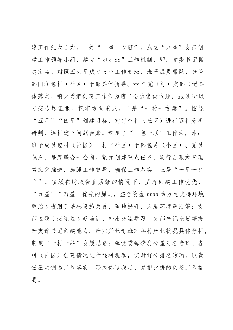 (5篇)在“五星”支部创建工作座谈会上的发言材料汇编.docx,第2页预览