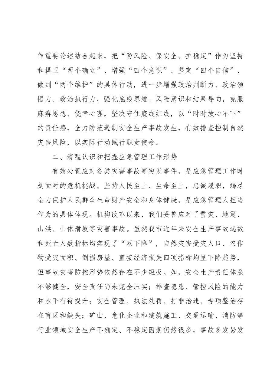在应急系统主题教育专题研讨班上的讲话.docx,第2页预览