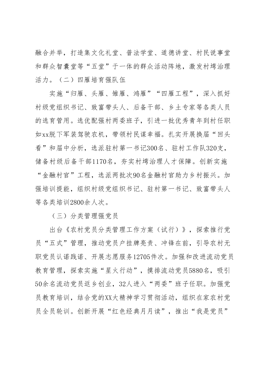 某市党建提升治理效能实施工作情汇报材料.docx,第3页预览