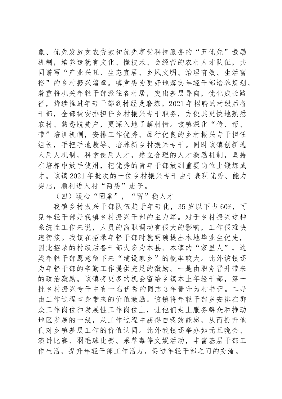 关于引导年轻干部服务乡村振兴的实践与思考.docx,第4页预览