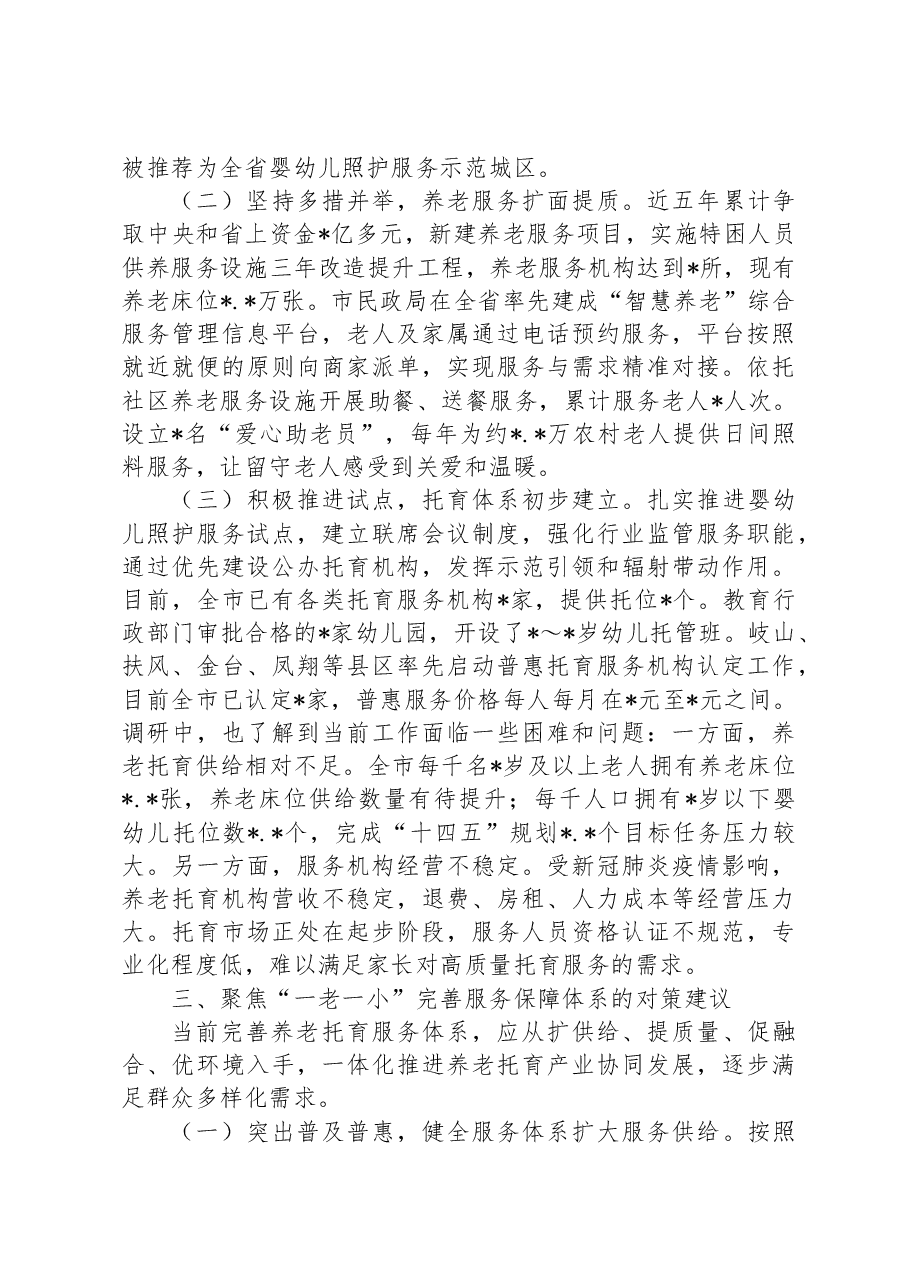 关于养老托育服务体系建设情况的调研报告.docx,第3页预览