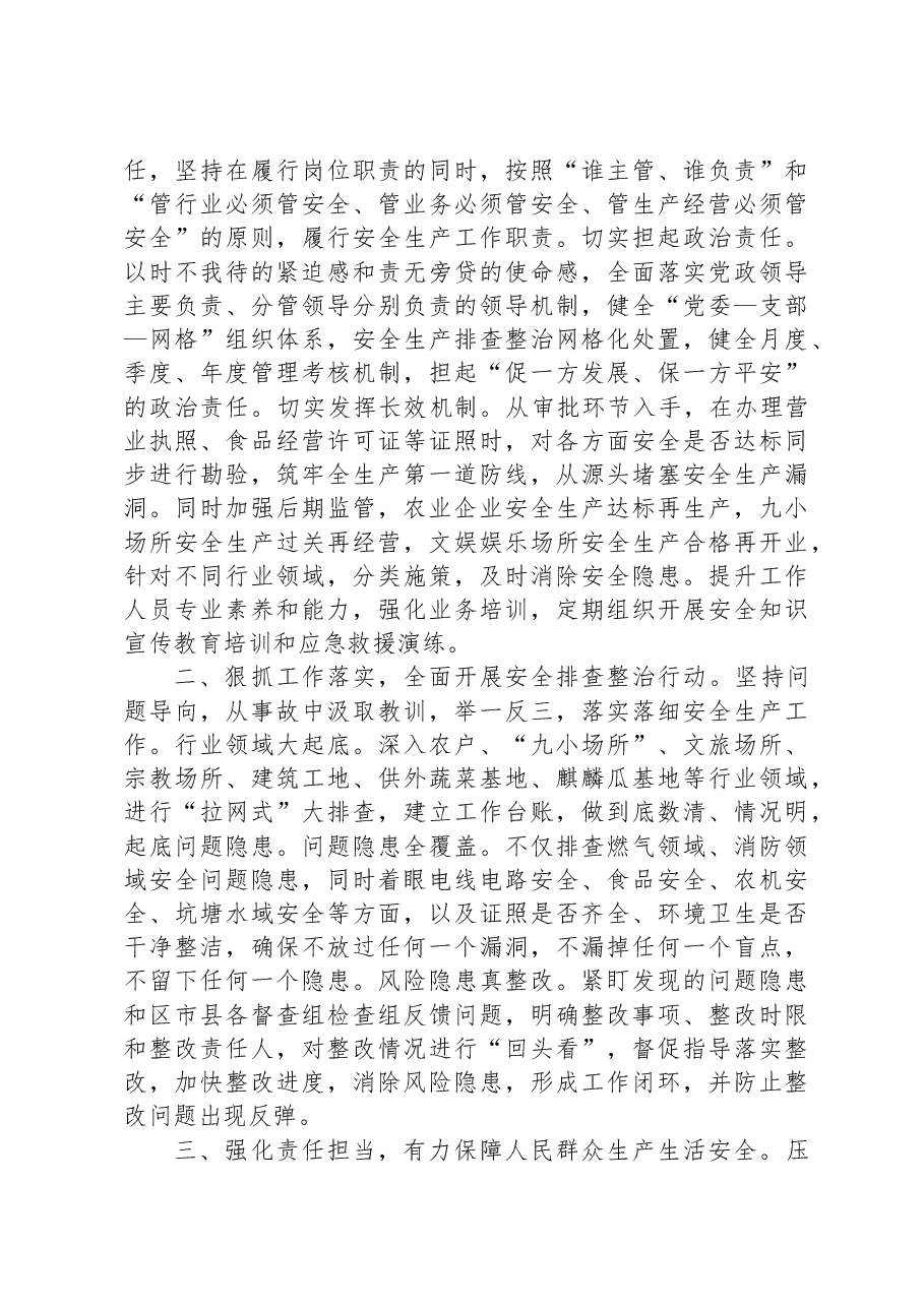镇党委书记研讨发言:高水平安全生产保障高质量发展.docx,第2页预览