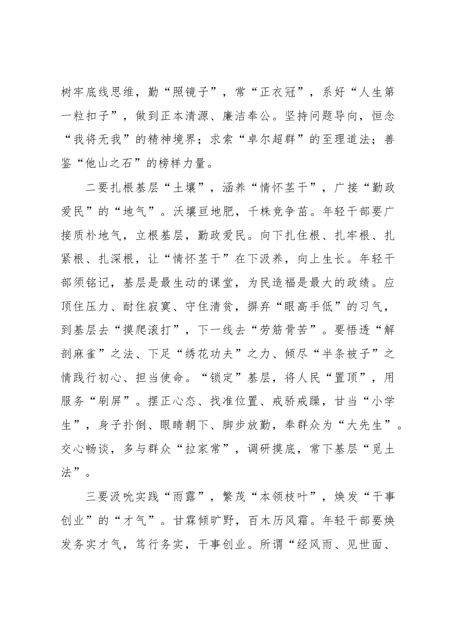 年轻干部座谈会交流发言2篇.docx,第4页预览