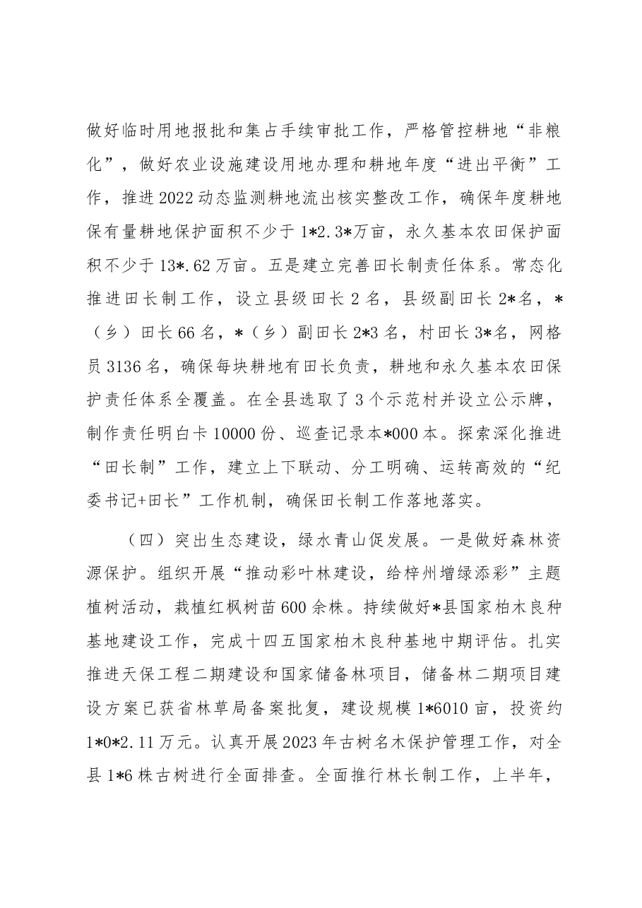 自然资源局2023年上半年工作总结和下半年工作计划.docx,第4页预览