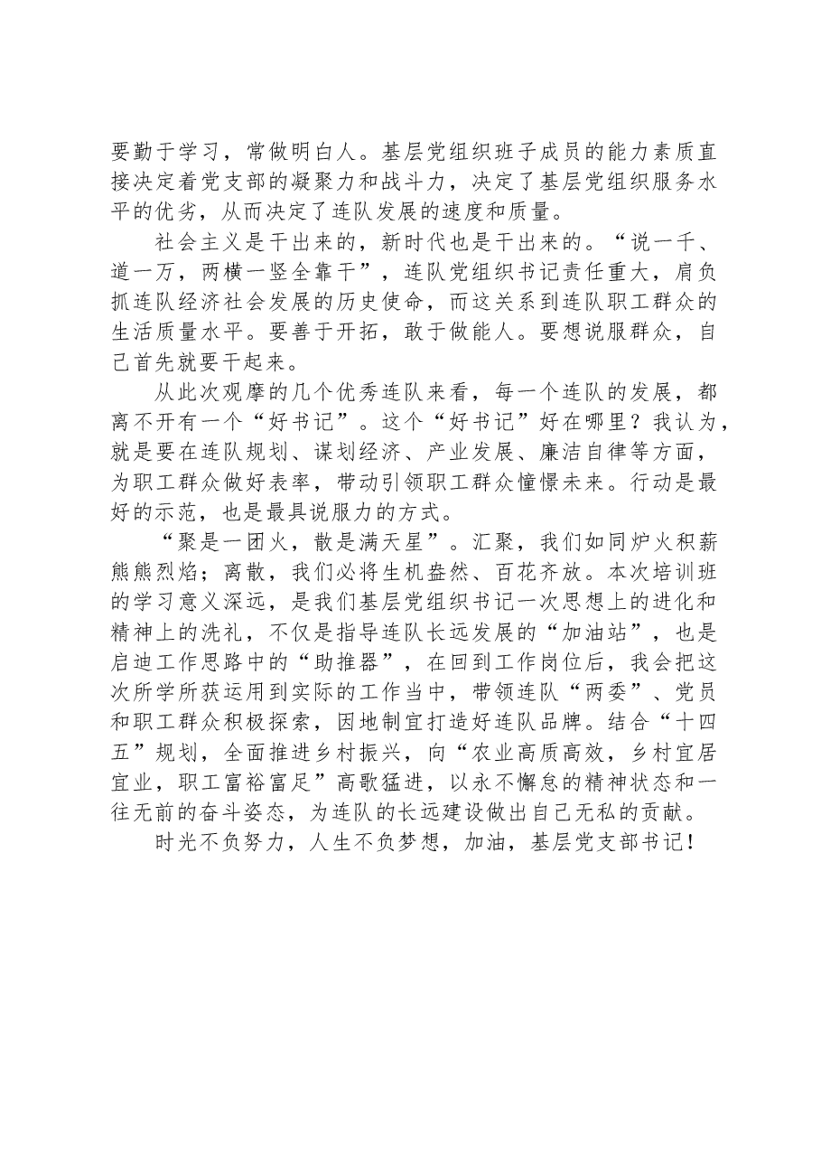 XX兵团基层党组织书记示范培训班心得体会.docx,第2页预览