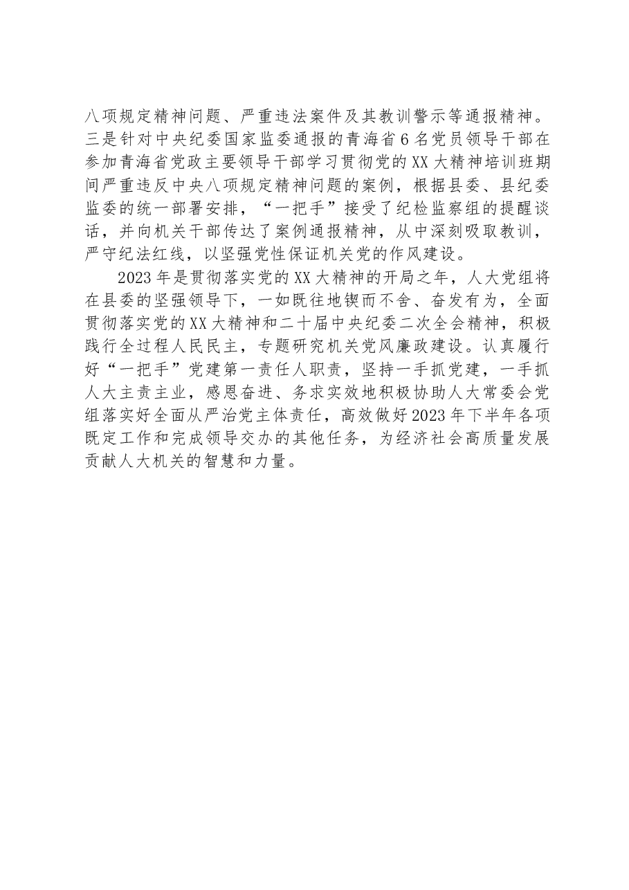 2023年人大党组在上半年基层党建述职报告.docx,第3页预览