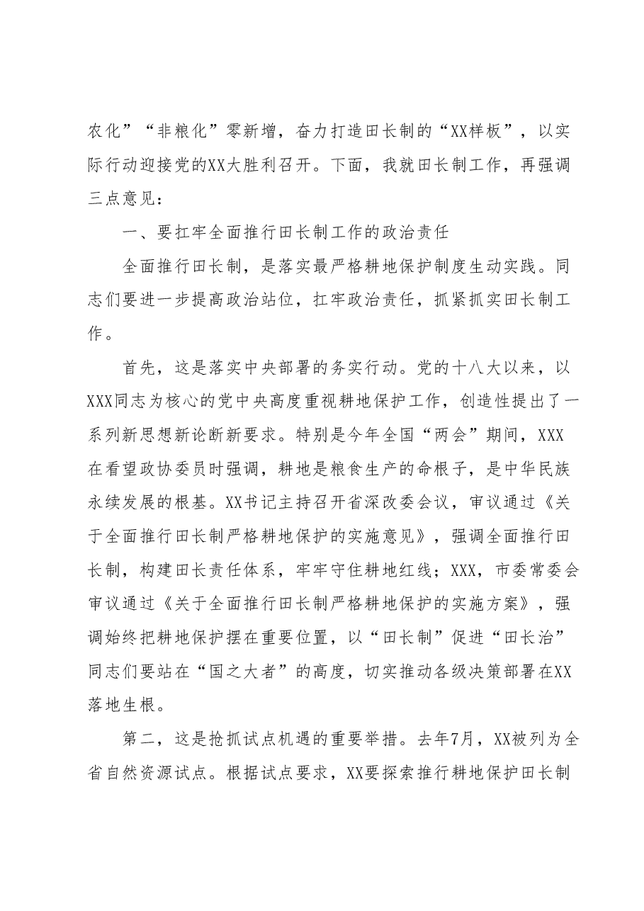 在全县田长制工作推进会上的讲话.docx,第2页预览