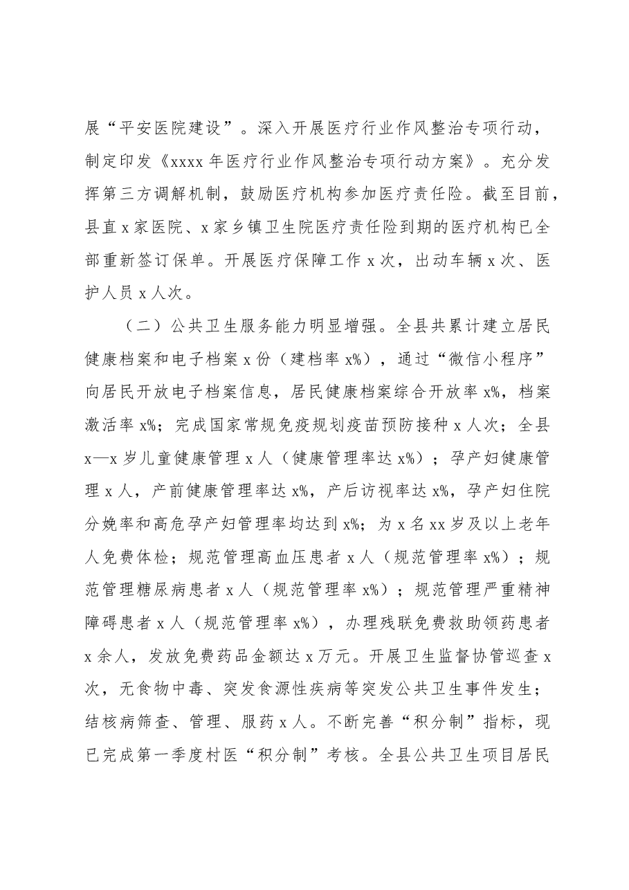 (3篇)卫健委2023年以来工作总结材料.docx,第3页预览