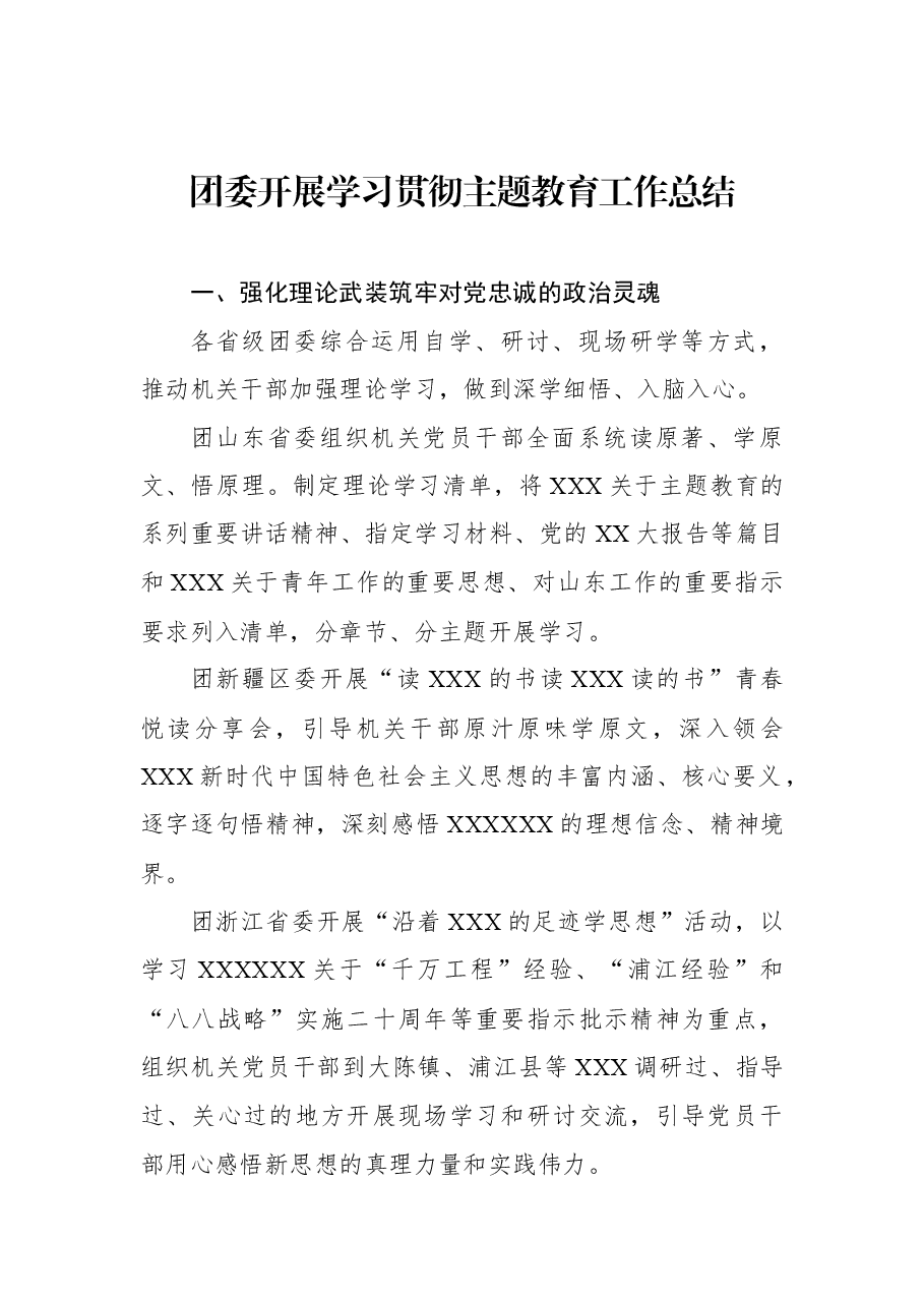 （3篇）开展学习贯彻主题教育工作总结材料汇编.docx，第2页预览