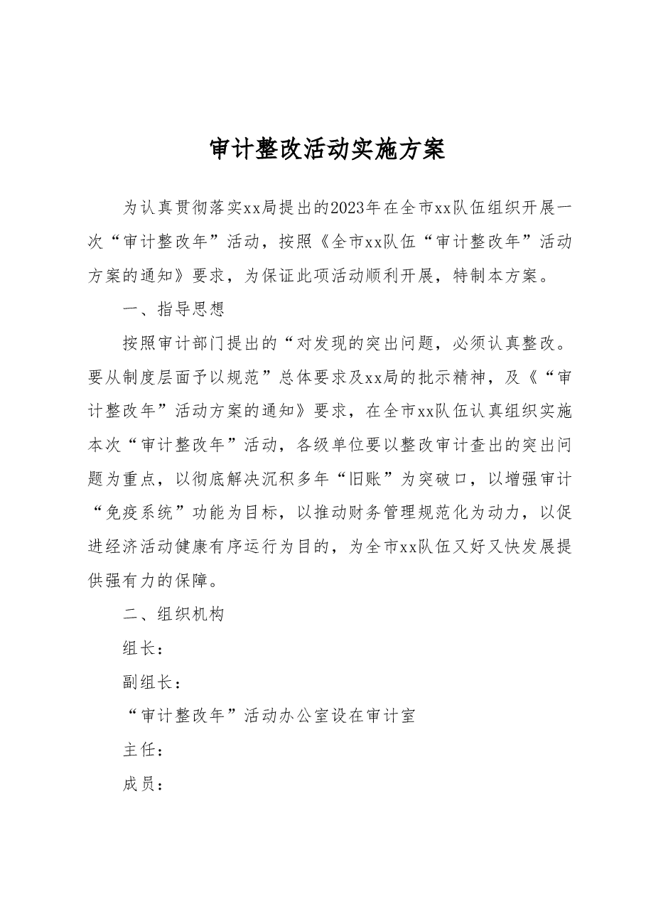 审计整改活动实施方案.docx,第1页预览