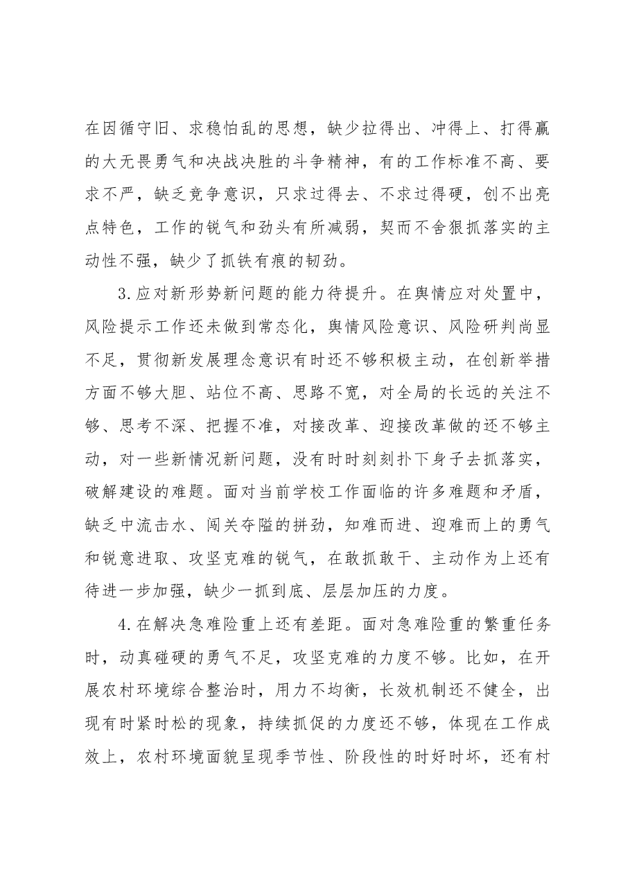2023年主题教育民主生活会素材(能力本领方面).docx,第2页预览