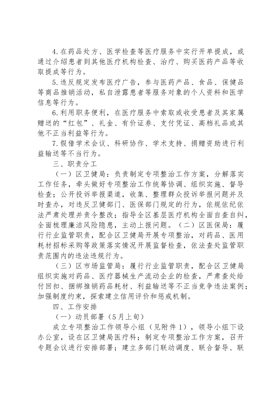 2023年XX区医疗购销领域突出问题专项整治工作方案.docx,第2页预览