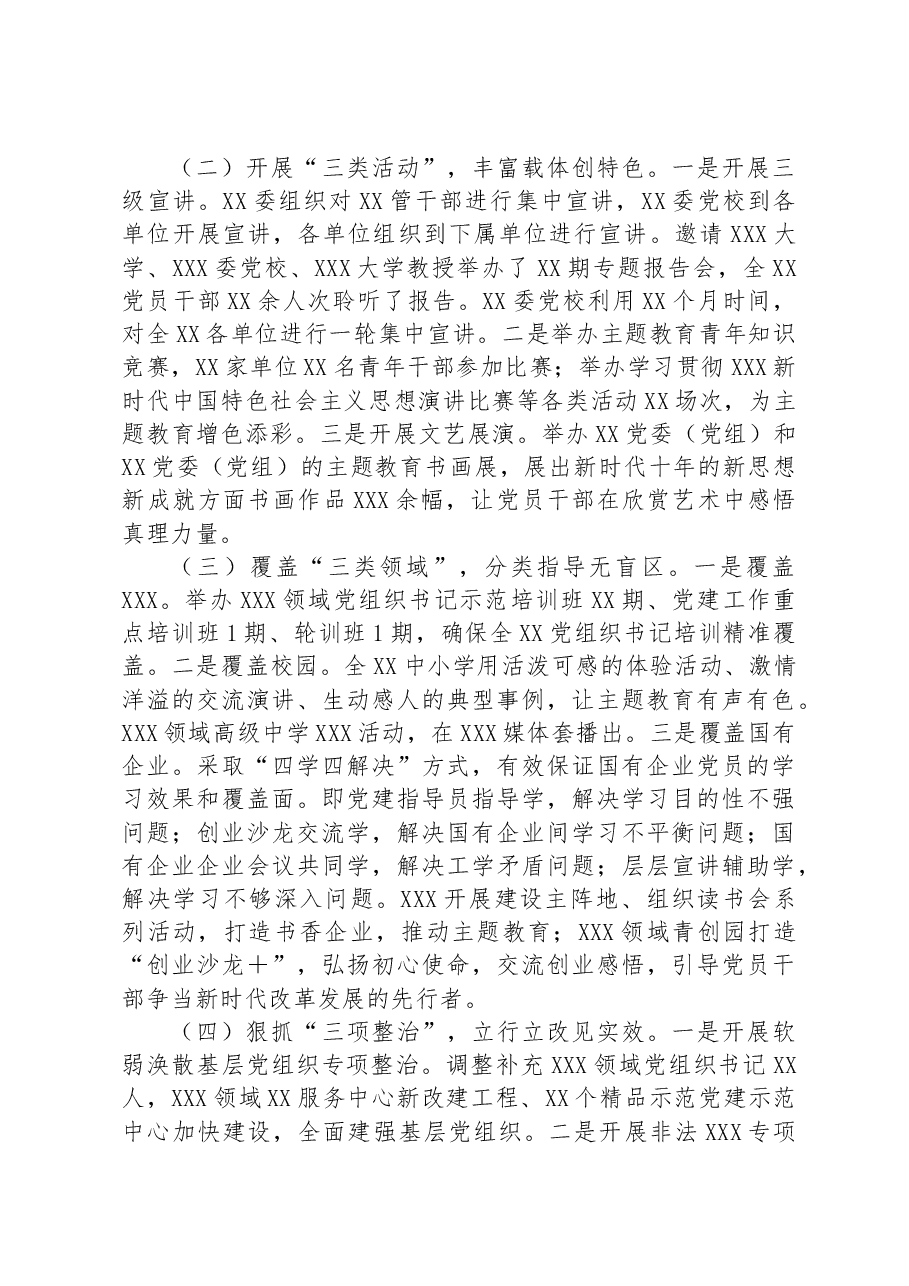 XX党委(党组)2023年主题教育自查评估报告.docx,第2页预览