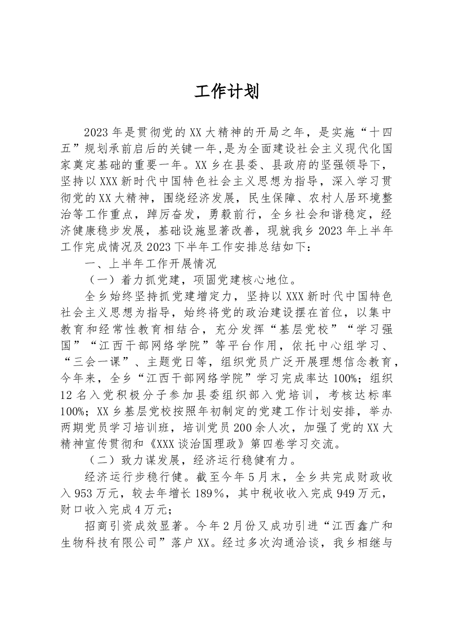 （11篇）2023年上半年工作总结及下半年工作计划汇编.docx，第2页预览