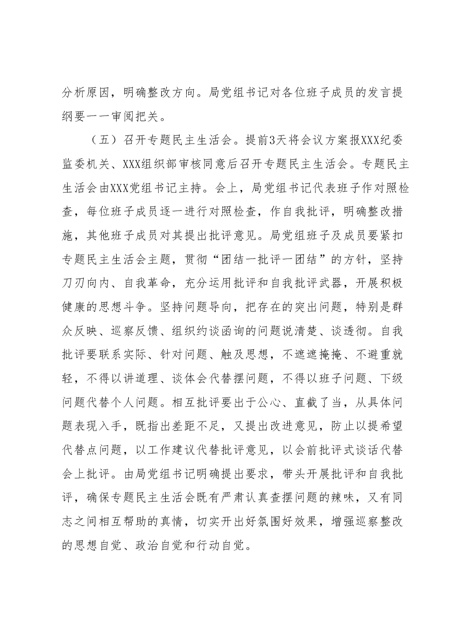 巡察反馈意见整改专题民主生活会方案.docx,第4页预览