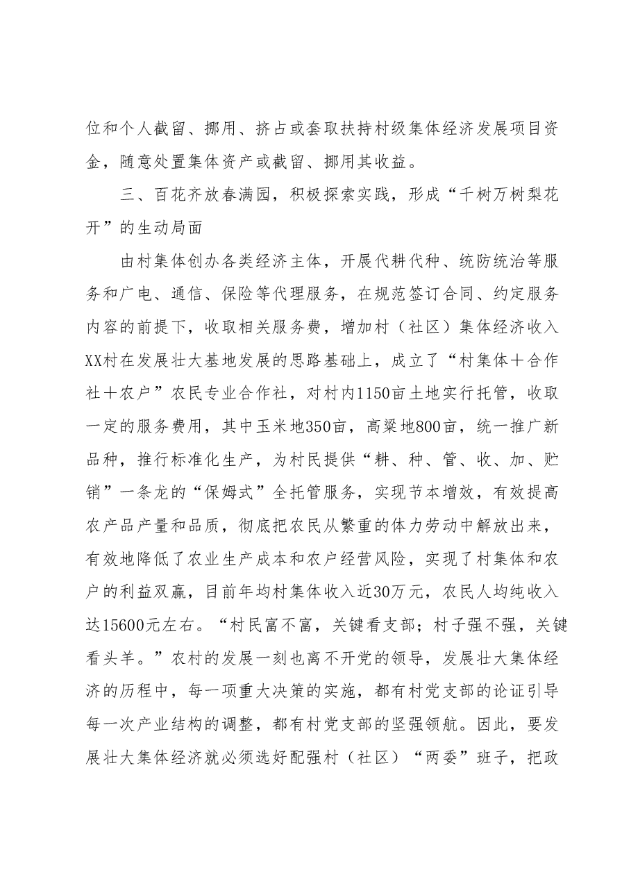 关于2023年发展集体经济的典型材料.docx,第3页预览