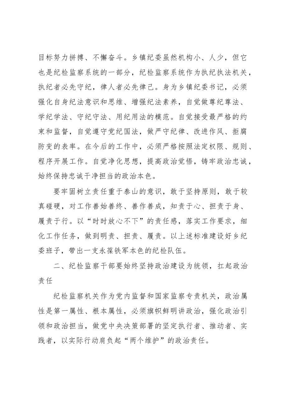 纪检监察干部队伍教育整顿学习心得.docx,第2页预览