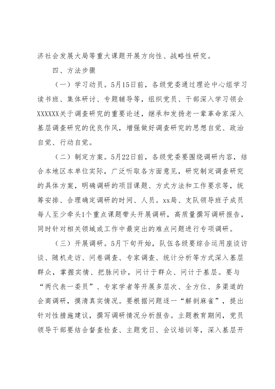 关于在全市xx队伍大兴调查研究的实施方案.docx,第4页预览