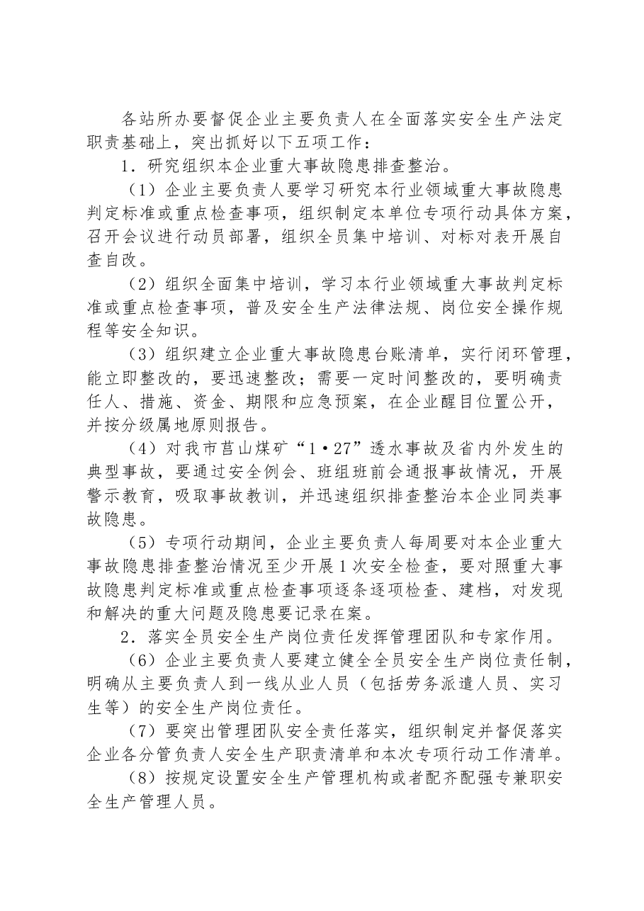 关于开展重大事故隐患专项排查整治2023行动的实施方案.docx,第3页预览