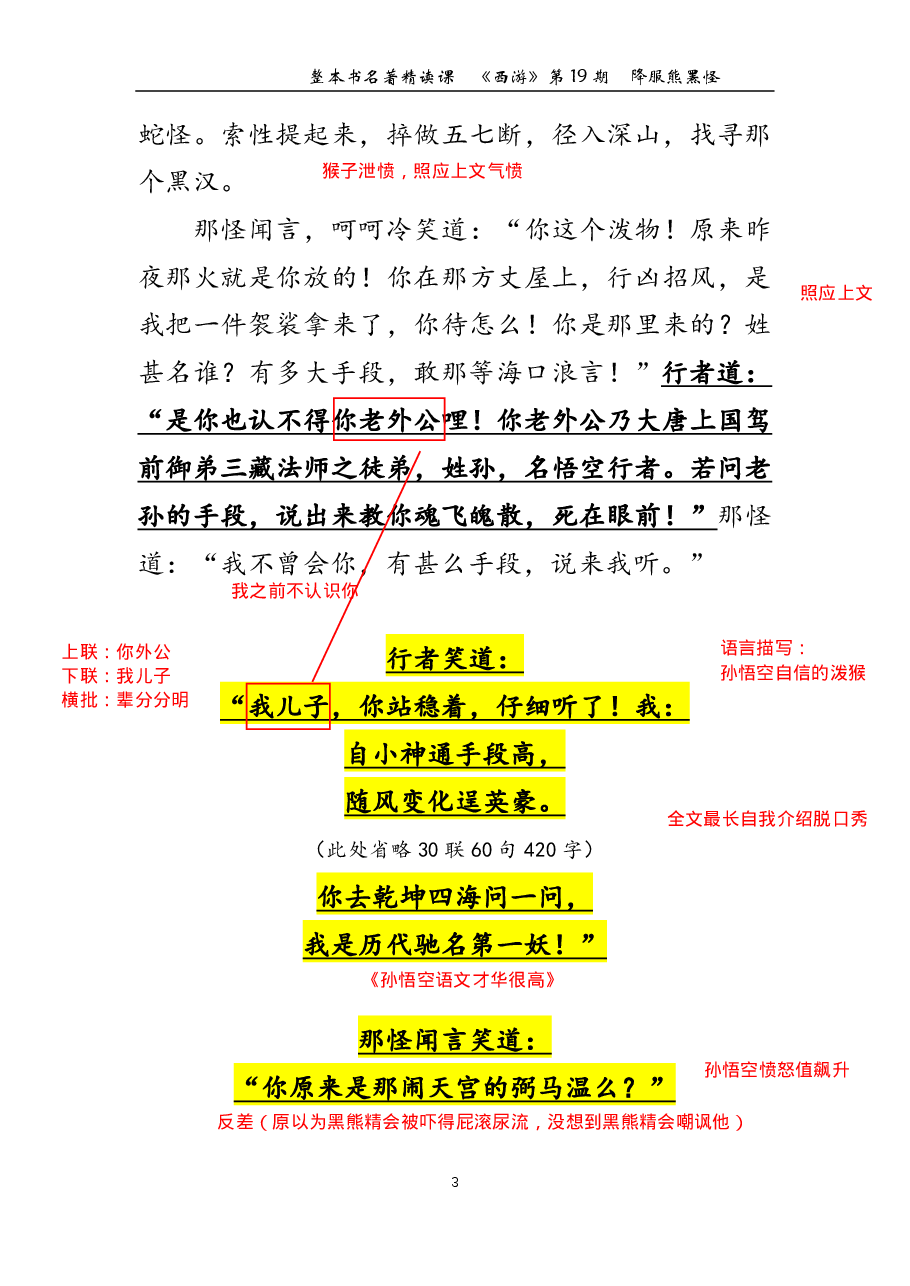 西游第19期 降服熊罴怪（标准版笔记）.pdf，第3页预览