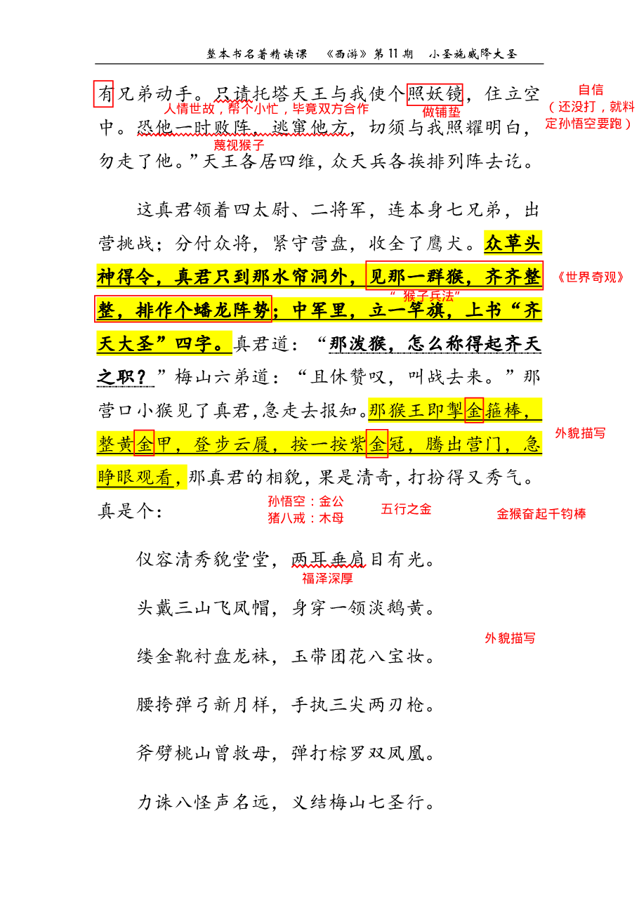 西游第11期 小圣施威降大圣(标准版笔记).pdf,第3页预览