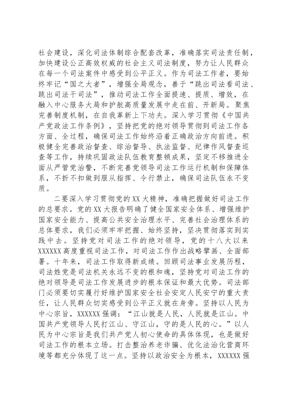 在法院党组理论学习中心组专题研讨交流会上的发言材料.docx,第2页预览