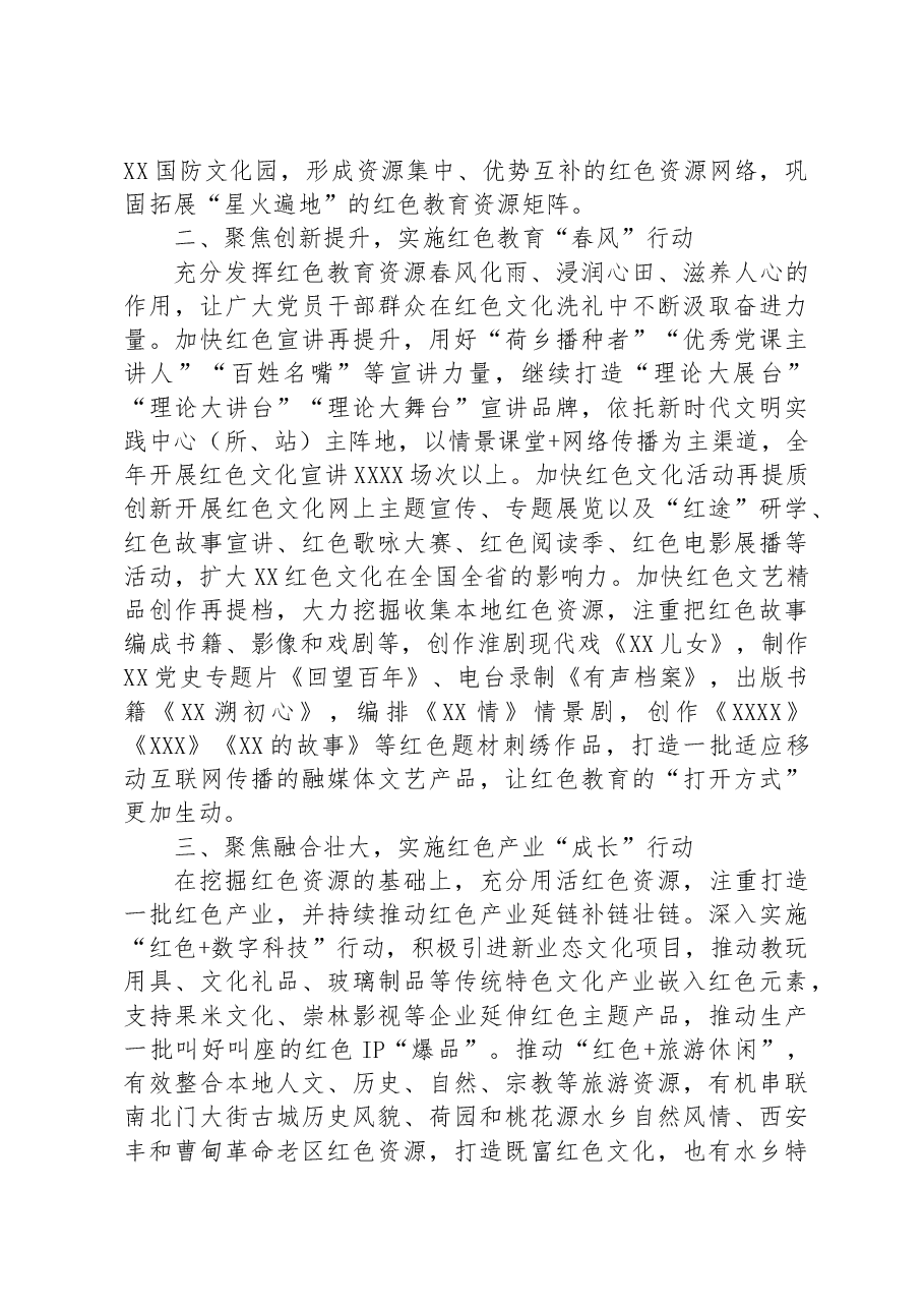 在全市红色文化传承发展工作座谈会上的发言材料.docx,第2页预览