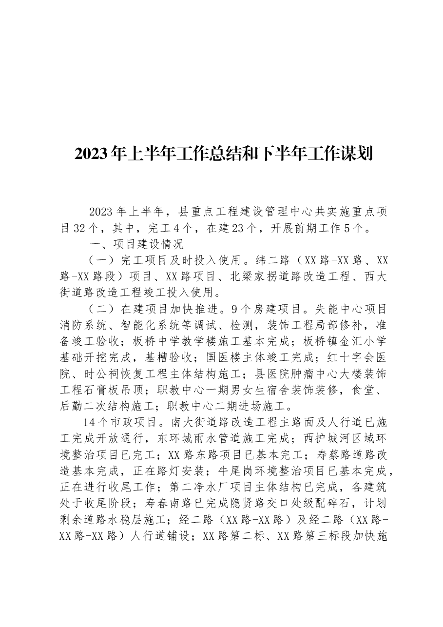 (2篇)2023年上半年工作总结及下半年工作谋划汇编.docx,第2页预览