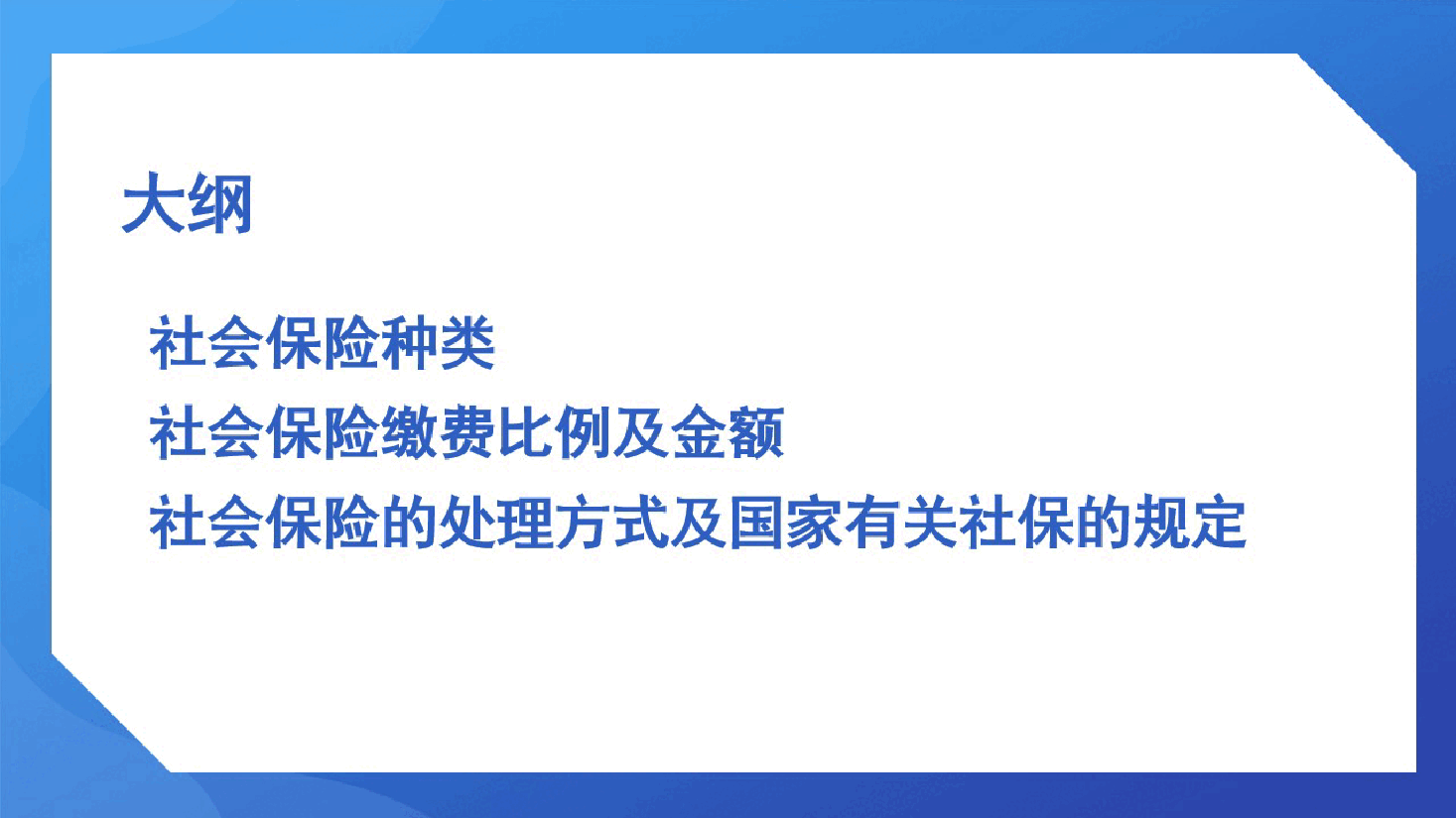 蓝色简约风社保政策宣传课件-85页_1693925524.pptx,第2页预览