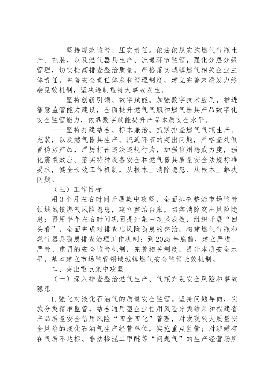 市市场监管系统城镇燃气安全专项整治行动实施方案.docx,第2页预览