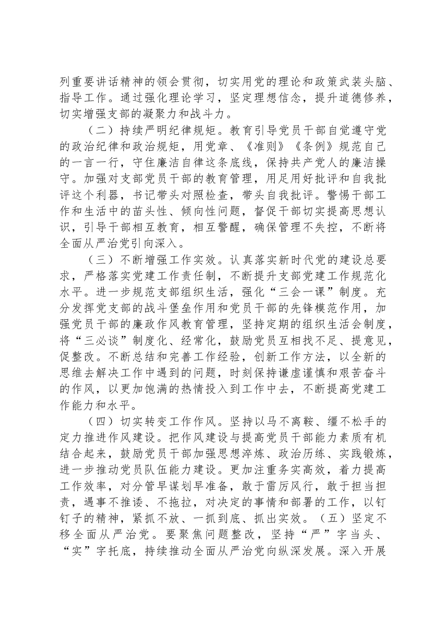党支部主题教育专题组织生活会对照检查材料.docx,第4页预览