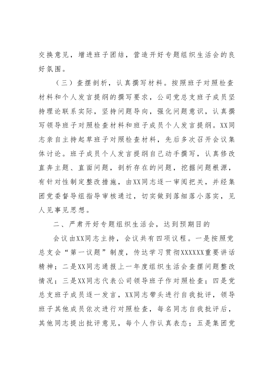 国企召开2023年主题教育专题组织生活会情况报告.docx,第3页预览