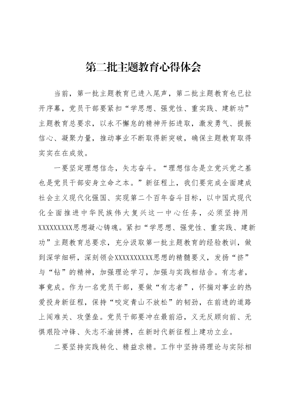 第二批主题教育心得体会.docx,第1页预览