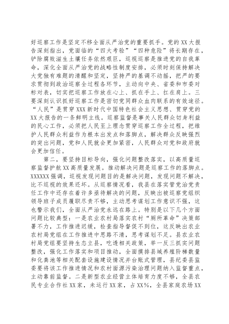 在2023年全县巡察工作会议上的讲话.docx,第2页预览