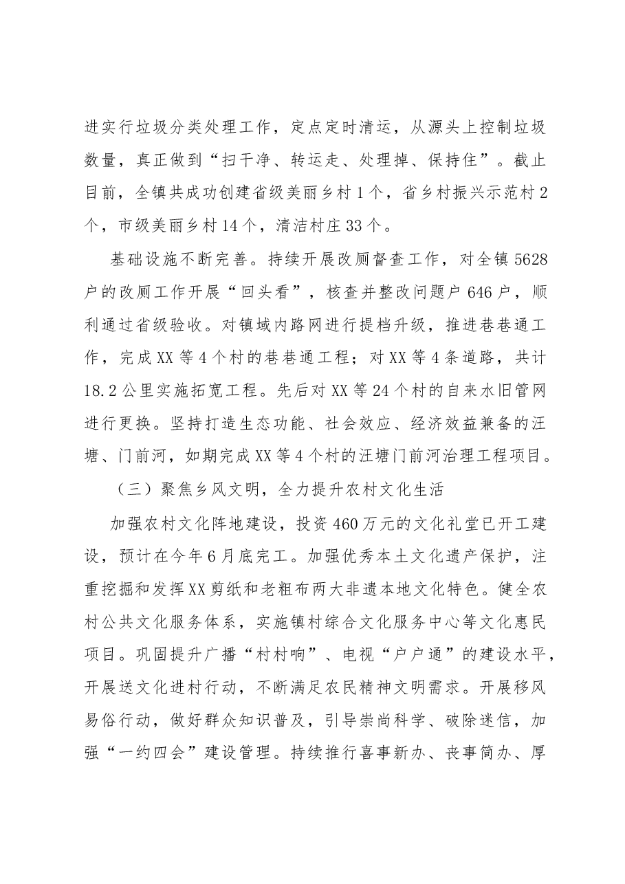 镇乡村振兴工作开展情况汇报.docx,第3页预览