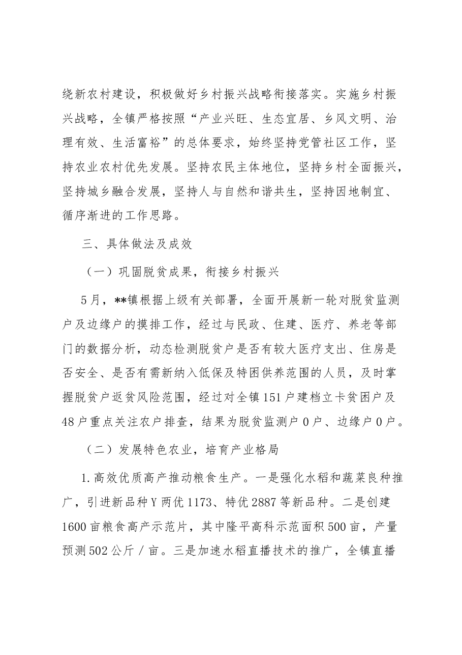 镇实施乡村振兴工作调研报告.docx,第3页预览