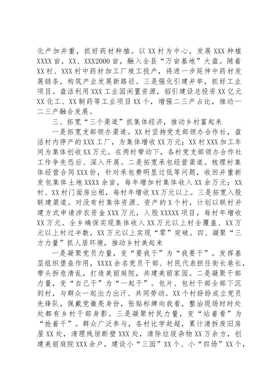 典型材料:党建引领笃行实干在乡村振兴中谱写高质量发展新篇章.docx,第2页预览