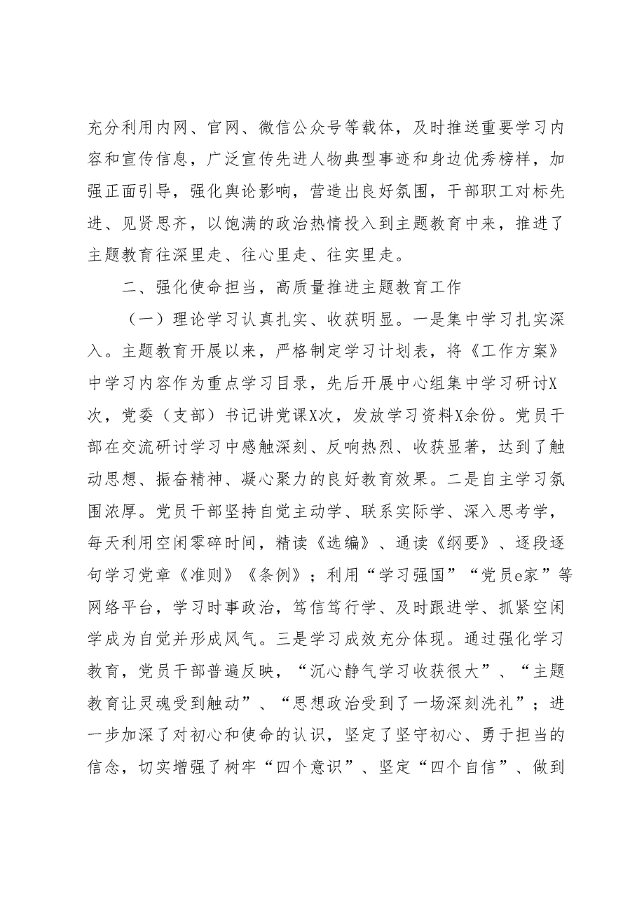 关于开展学习贯彻习2023年主题教育的总结报告.docx,第2页预览