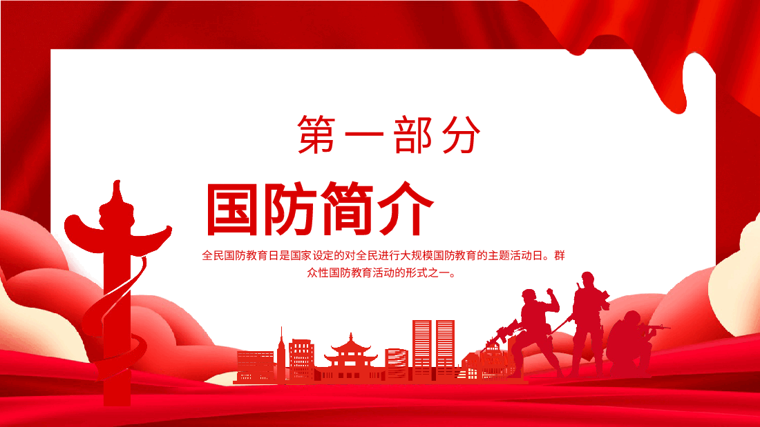 全民国防教育日国无防不立民无防不安动态PPT.pptx,第3页预览
