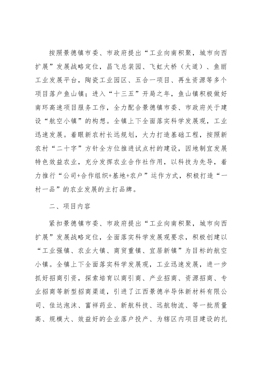 鲇鱼山镇航空文化产业项目管理方案.docx,第2页预览