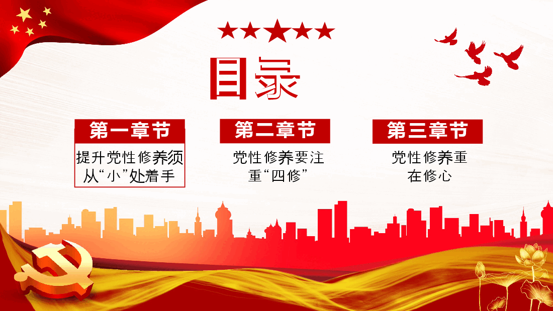 锤炼党性修养做新时代优秀党员干部PPT模板.pptx,第3页预览