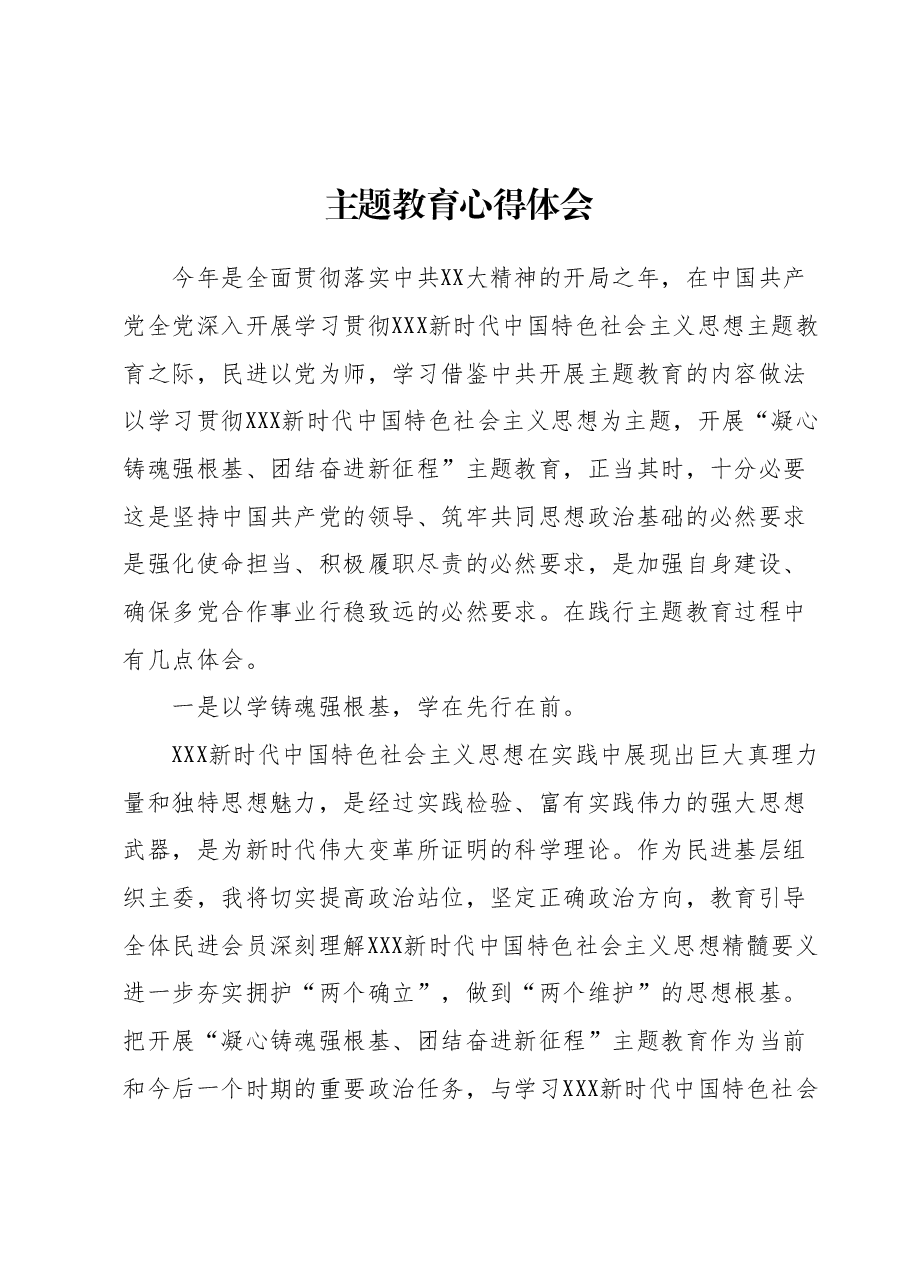 2023年主题教育心得体会2.docx，第1页预览