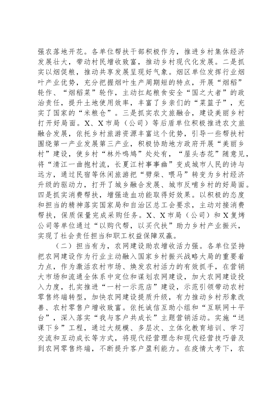 烟草商业系统乡村振兴工作暨新选派驻村干部专题培训班上的讲话.docx,第2页预览