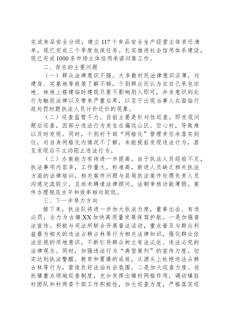 某镇2023年综合行政执法工作报告.docx,第3页预览