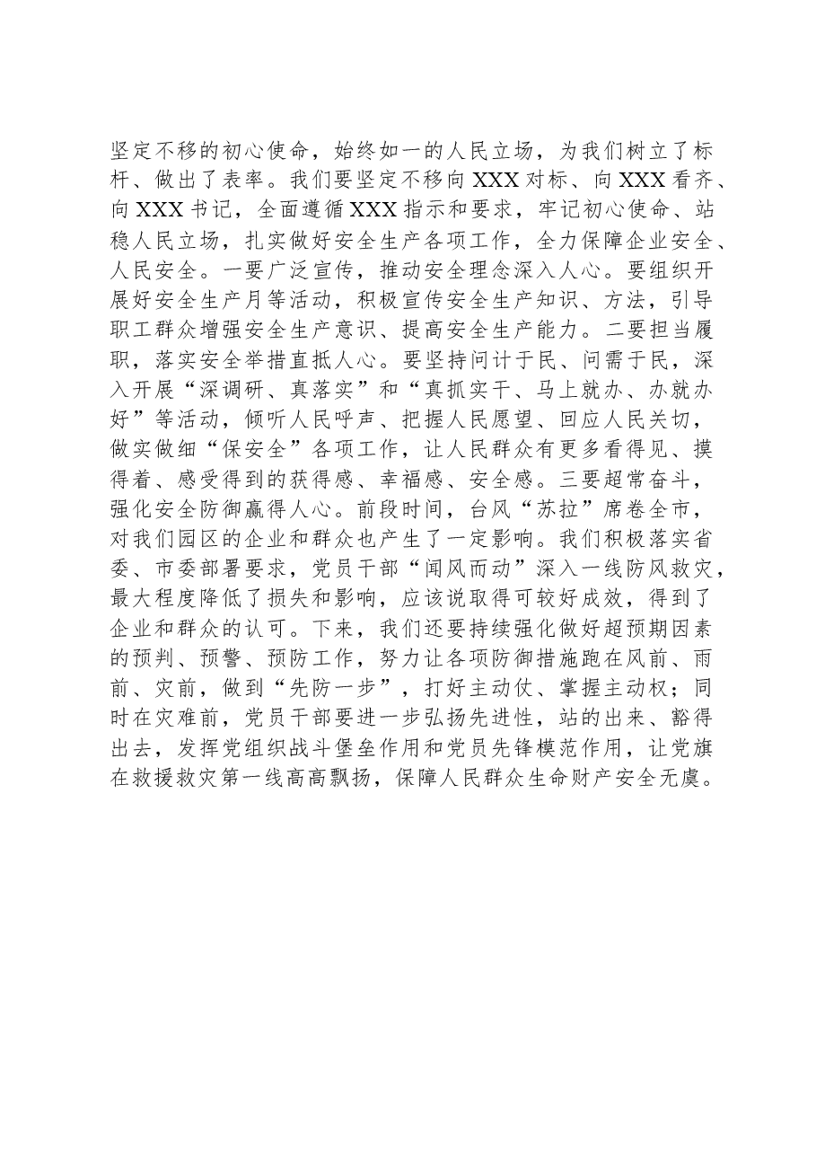 在园区党工委理论学习中心组学习会上关于安全生产工作的研讨发言.docx,第3页预览