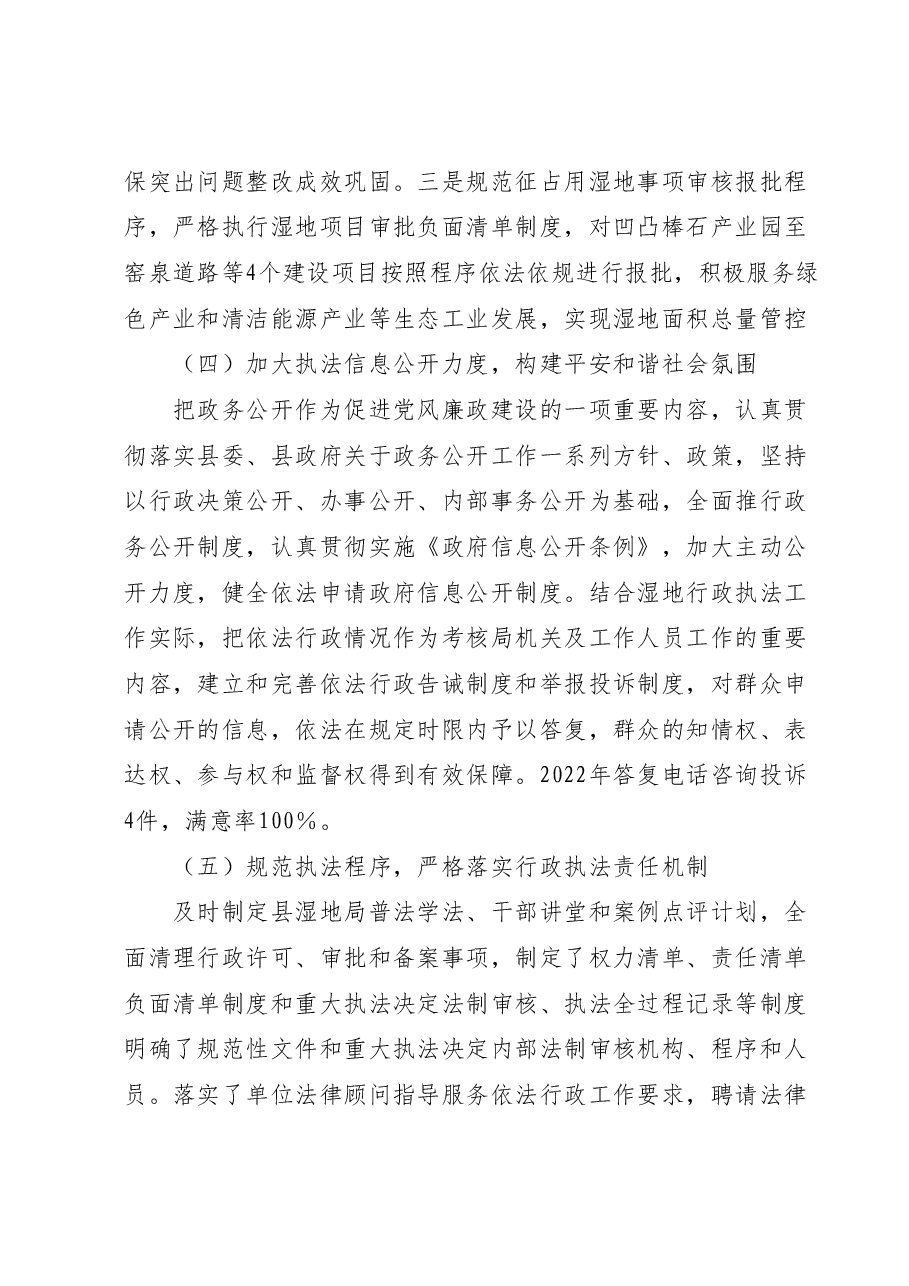 XX局党政主要负责人履行推进法治建设第一责任人职责情况的报告.docx,第4页预览