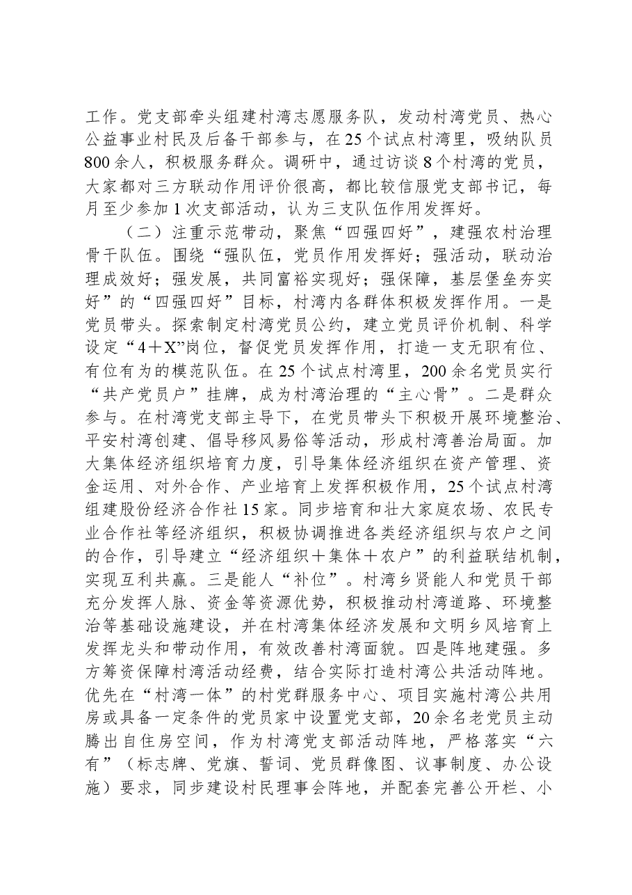 调研报告:党建引领乡村治理促进乡村振兴.docx,第4页预览