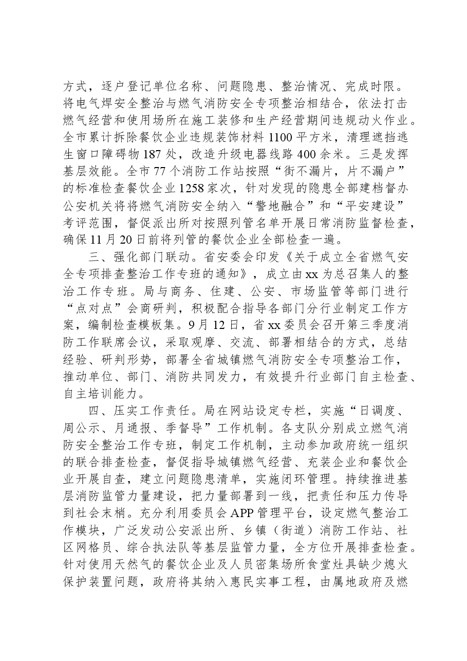 城镇燃气消防安全专项整治工作总结.docx,第2页预览