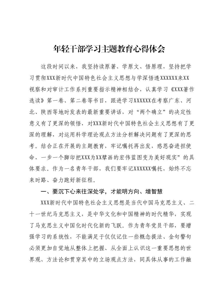 年轻干部学习主题教育心得体会.docx,第1页预览