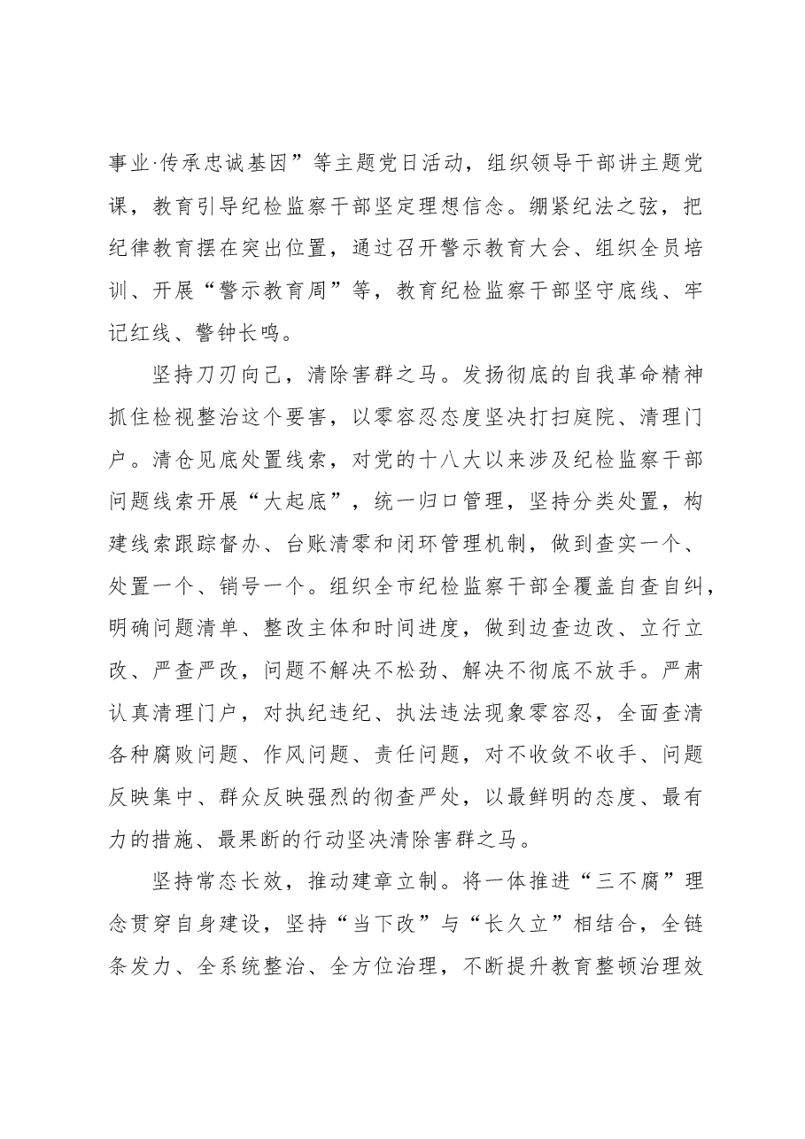 （19篇）纪检监察干部队伍教育整顿工作心得体会材料汇编.docx，第3页预览